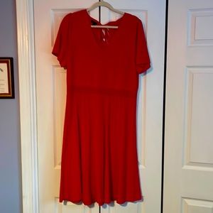 Talbots sweater dress. Red. XL. Never worn.